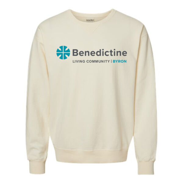 ComfortWash by Hanes Garment Dyed Unisex Crewneck Sweatshirt - Printed Logo Thumbnail