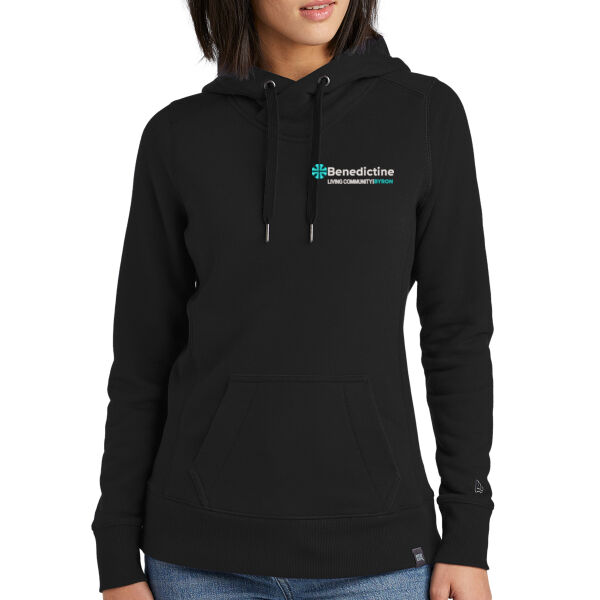 New Era® Women's French Terry Pullover Hoodie - Embroidered Logo Thumbnail