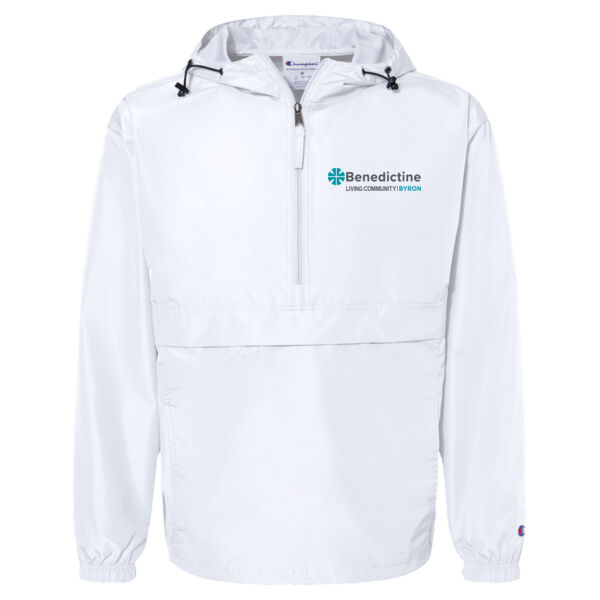 Champion - Hooded Packable Quarter-Zip Jacket - Embroidered Logo Thumbnail