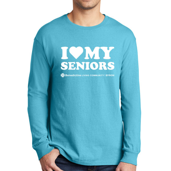 Port & Company Beach Wash Garment Dyed Long Sleeve Tee - Printed Logo Thumbnail