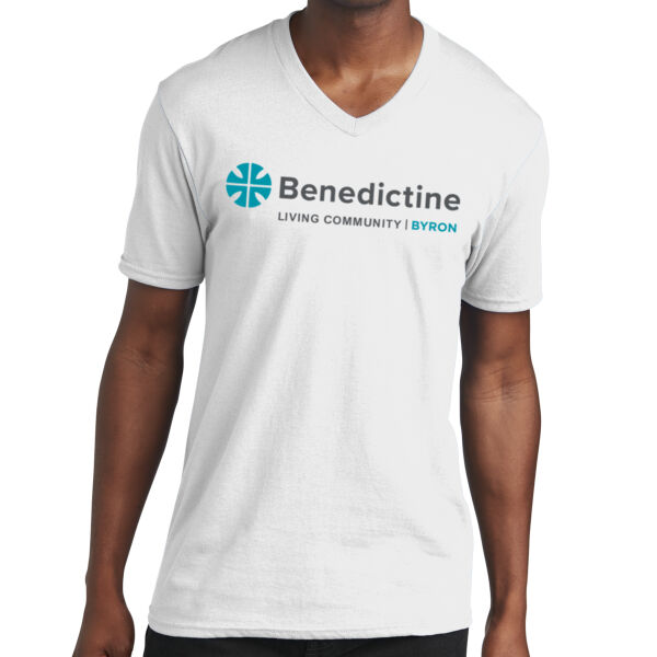 Port & Company® Core Cotton V-Neck Tee - Printed Logo Thumbnail