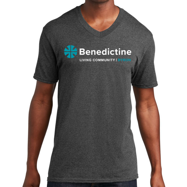 Port & Company® Core Cotton V-Neck Tee - Printed Logo Thumbnail